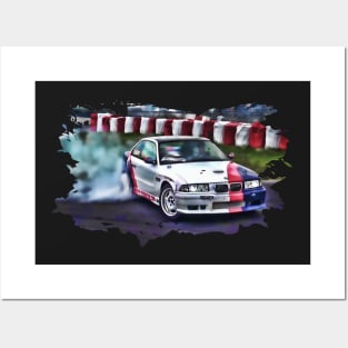 Drift Car Posters and Art